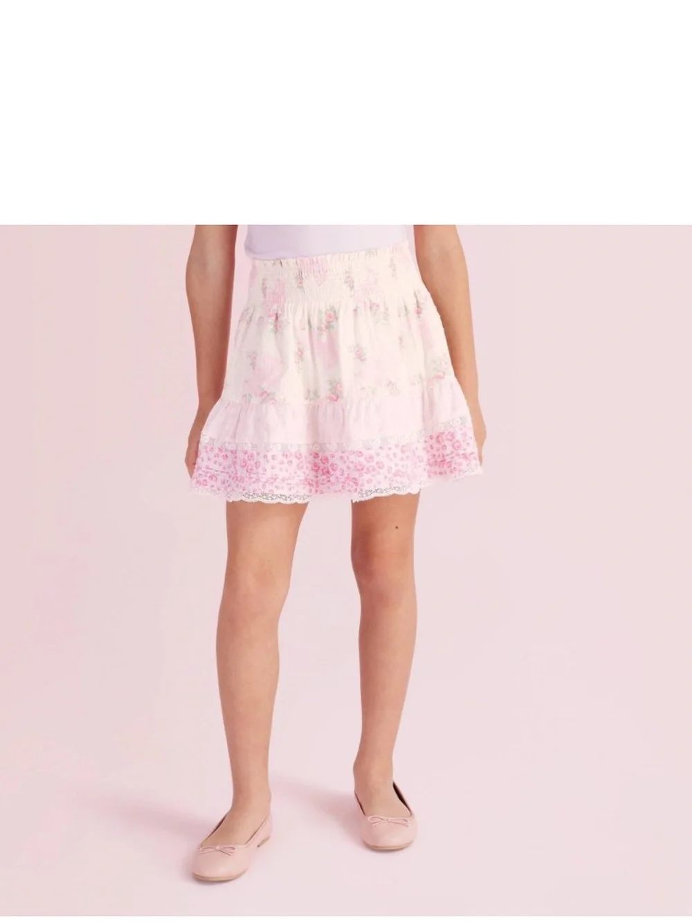 Matching Set! LoveShackFancy Roseheart Top w/ Clara Blooming Bows Skirt- 8 NWT